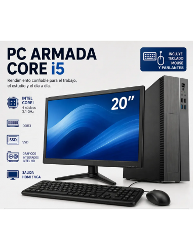 Pc Intel Core I5 Ram 8gb Ssd...