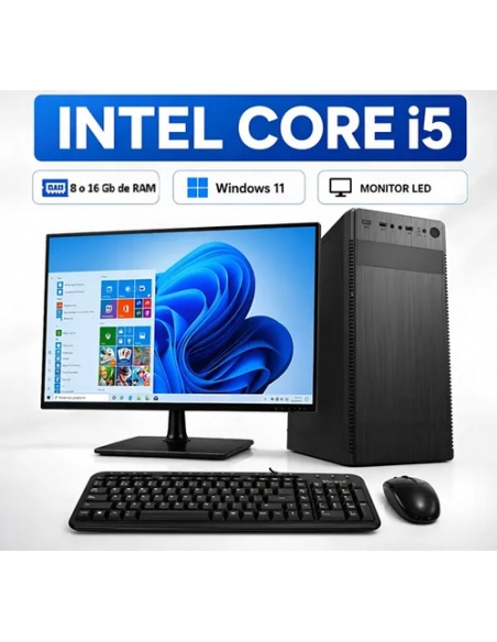 983946-MLA112589186383_062026,Pc I5 Ram 8/16gb Ssd240/480gb Win11 Oficce Kit Led 22  Free 240 Gb 16 Gb Integrada