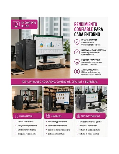 806213-MLA112481576567_052026,Pc  I5 Ram8gb Ó 16gb Ssd120gb+hdd500gb W11 Office Kit Led22  620 Gb 16 Gb Integrada
