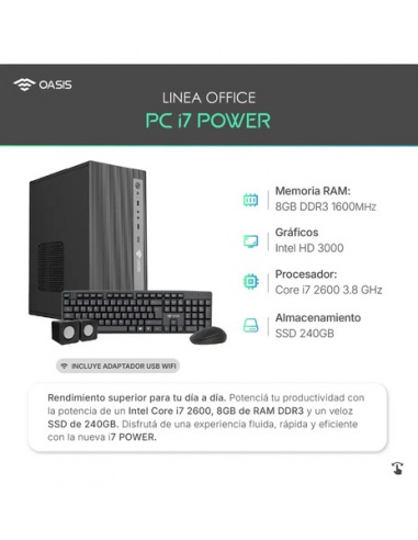 616677-MLA105893185291_012026,Pc Armada Computadora Intel Core I7 16gb Ddr3 Ssd480gb W10 480 Gb 16 Gb