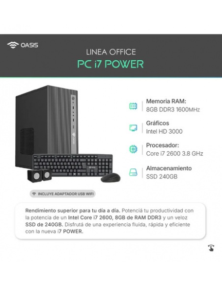 616677-MLA105893185291_012026,Pc Armada Computadora Intel Core I7 16gb Ddr3 Ssd480gb W10 480 Gb 16 Gb